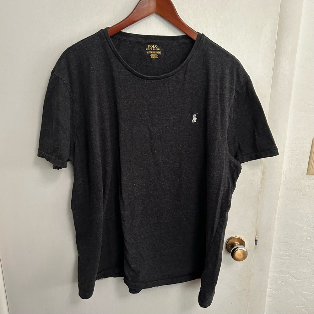 Polo Ralph Lauren T-shirt Classic Fit Cotton Jersey Mens XXL Heathered Gray